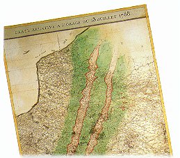 Weerhuisje.eu - De eeuw van de Rede - De eeuw van de Rede - Deze oude kaart toont het traject van een storm die in 1788 over het Noorden van Frankrijk raasde